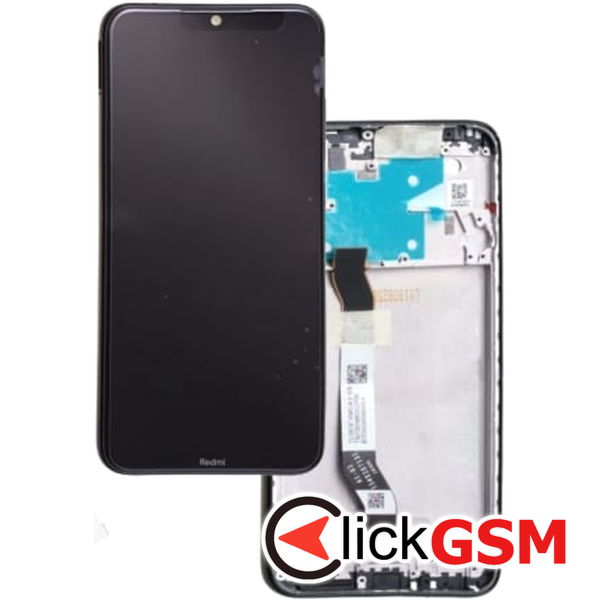 Piesa Display Original Cu Touchscreen Si Rama Negru Xiaomi Redmi 8 2dga