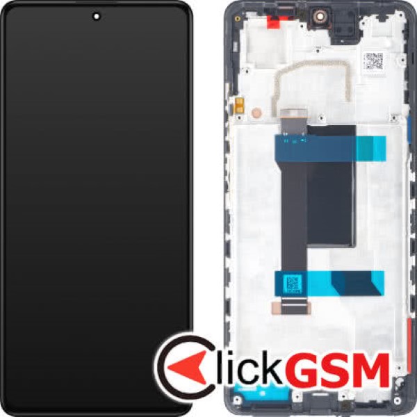 Piesa Display Original Cu Touchscreen Si Rama Negru Xiaomi Redmi Note 12 Pro 30aq