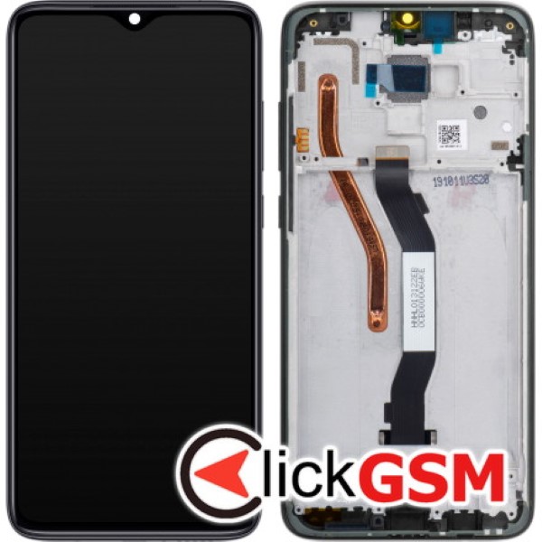 Piesa Display Original Cu Touchscreen Si Rama Negru Xiaomi Redmi Note 8 Pro 17m5