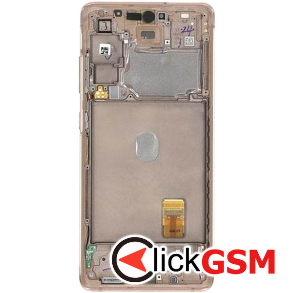 Piesa Display Original Cu Touchscreen Si Rama Orange Samsung Galaxy S20 Fe 5g 40tw