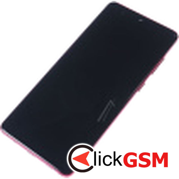 Piesa Display Original Cu Touchscreen Si Rama Rosu Samsung Galaxy Note10 Lite 1jr1