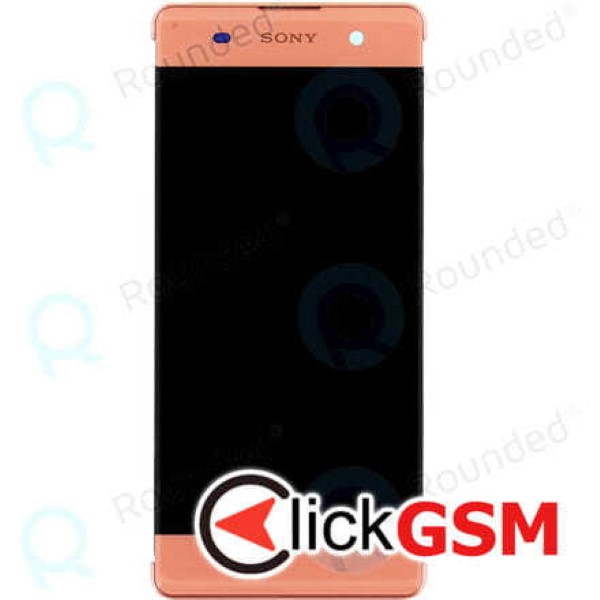 Piesa Piesa Display Original Cu Touchscreen Si Rama Roz Auriu Sony Xperia Xa Ybo