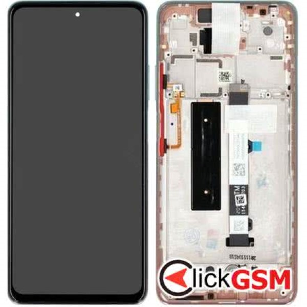 Piesa Display Original Cu Touchscreen Si Rama Roz Auriu Xiaomi Mi 10t Lite 1fck