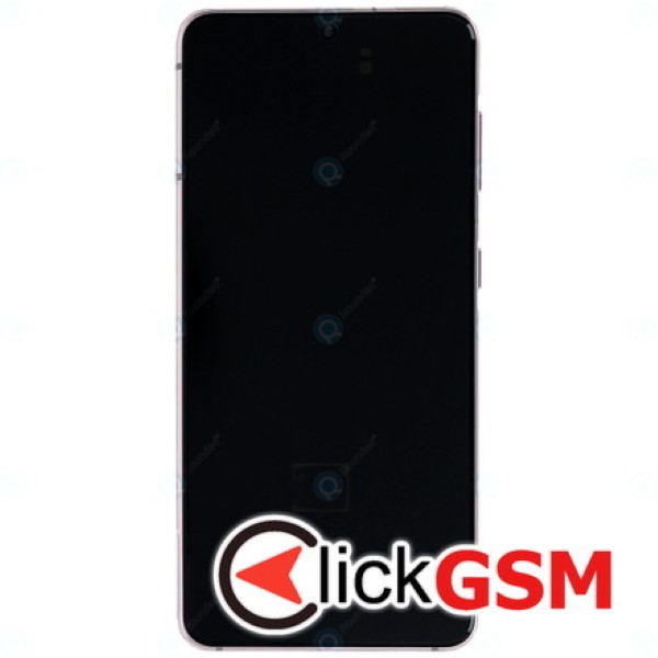 Piesa Display Original Cu Touchscreen Si Rama Roz Samsung Galaxy S21 5g Vlr