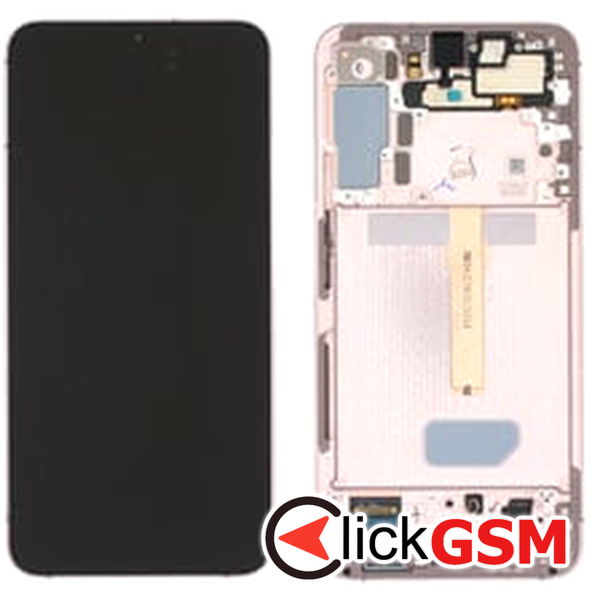 Piesa Display Original Cu Touchscreen Si Rama Roz Samsung Galaxy S22.plus 2do0