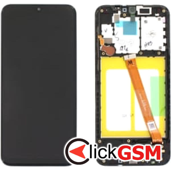 Piesa Display Original Cu Touchscreen Si Rama Samsung Galaxy A20e C8d