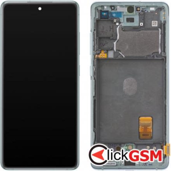 Piesa Display Original Cu Touchscreen Si Rama Verde Deschis Samsung Galaxy S20 Fe 2wp1