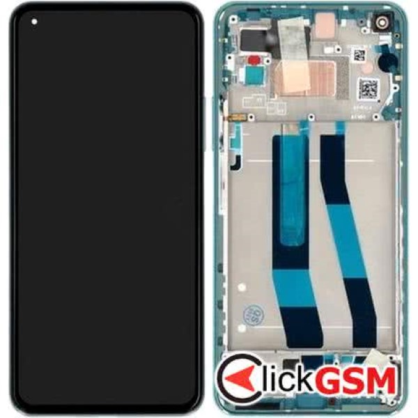 Piesa Piesa Display Original Cu Touchscreen Si Rama Verde Deschis Xiaomi Mi 11 Lite 5g 1htz