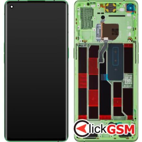 Piesa Piesa Display Original Cu Touchscreen Si Rama Verde Oppo Reno4 Pro 264f