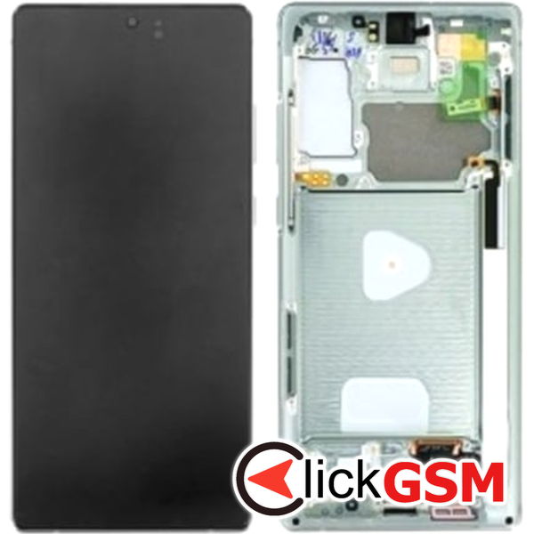 Piesa Display Original Cu Touchscreen Si Rama Verde Samsung Galaxy Note20 2hmo