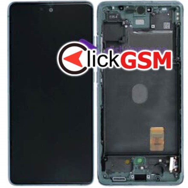 Piesa Display Original Cu Touchscreen Si Rama Verde Samsung Galaxy S20 Fe Pwu