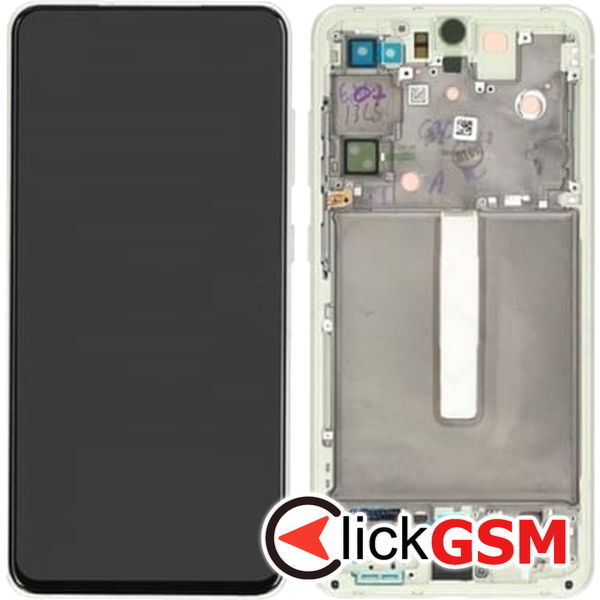 Piesa Display Original Cu Touchscreen Si Rama Verde Samsung Galaxy S21 Fe 2dn7