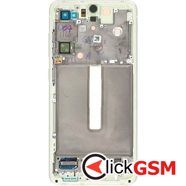 Piesa Display Original Cu Touchscreen Si Rama Verde Samsung Galaxy S21 Fe 40g5