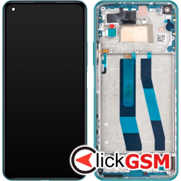 Piesa Display Original Cu Touchscreen Si Rama Verde Xiaomi Mi 11 Lite 5g V73