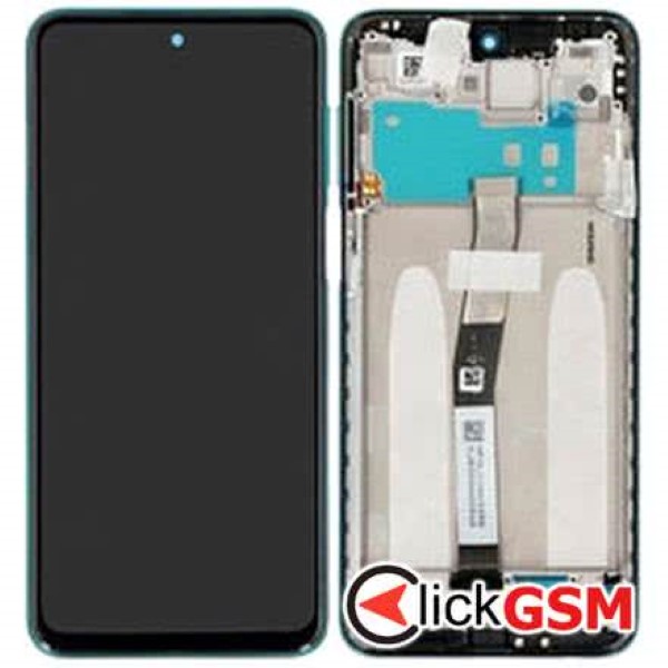 Piesa Display Original Cu Touchscreen Si Rama Verde Xiaomi Redmi Note 9 Pro Koq