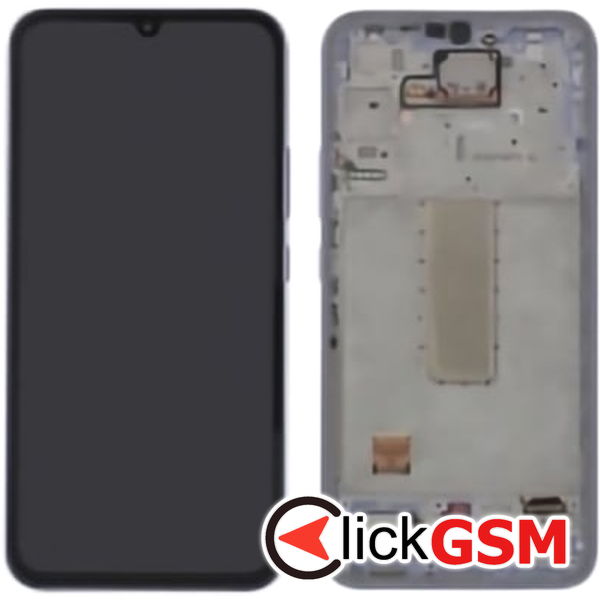 Piesa Display Original Cu Touchscreen Si Rama Violet Samsung Galaxy A34 5g 2dly