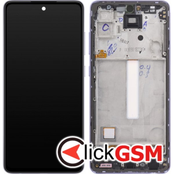 Piesa Display Original Cu Touchscreen Si Rama Violet Samsung Galaxy A52 5g Zqw