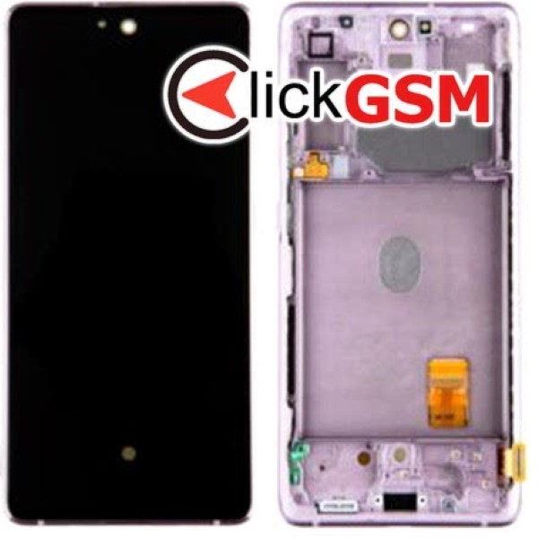 Piesa Display Original Cu Touchscreen Si Rama Violet Samsung Galaxy S20 Fe Pxj