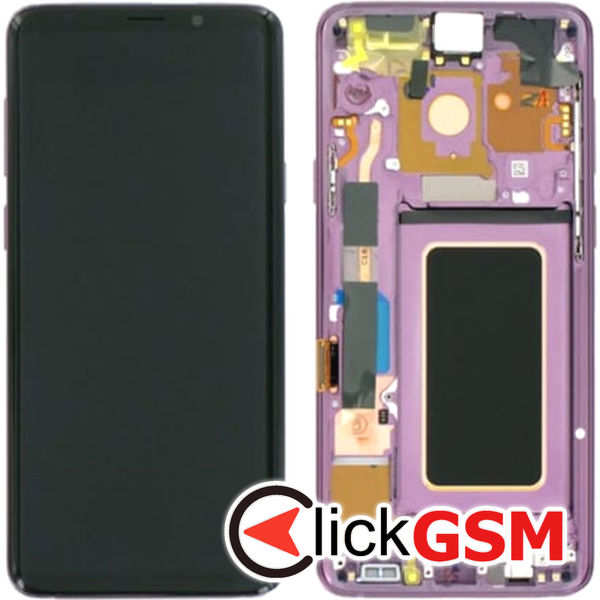 Piesa Piesa Display Original Cu Touchscreen Si Rama Violet Samsung Galaxy S9.plus 43e7