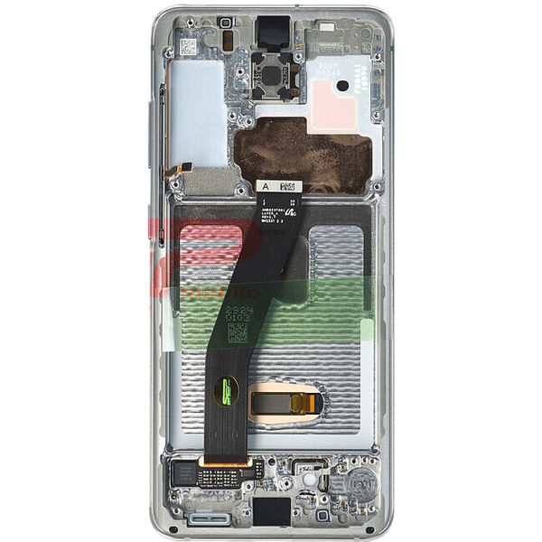 Piesa Piesa Display Original Cu Touchscreen Si Rama White Samsung Galaxy S20 4y1t