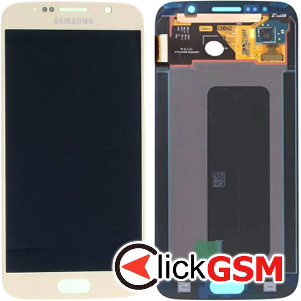 Piesa Display Original Gold Samsung Galaxy S6 4mwp