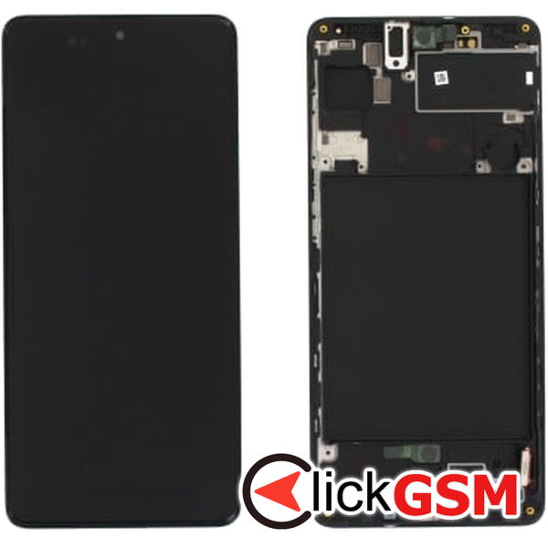 Piesa Display Original Negru Samsung Galaxy A71 Arl