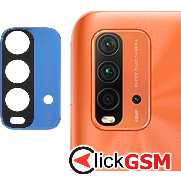 Piesa Piesa Geam Camera Albastru Xiaomi Redmi 9t 4x0d