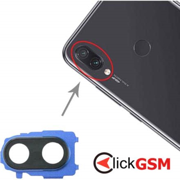 Piesa Piesa Geam Camera Albastru Xiaomi Redmi Note 7 X4p