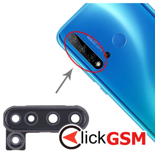 Piesa Geam Camera Black Huawei Nova 5i 2e4y