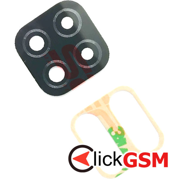 Piesa Geam Camera Black Xiaomi Redmi 9c 4key