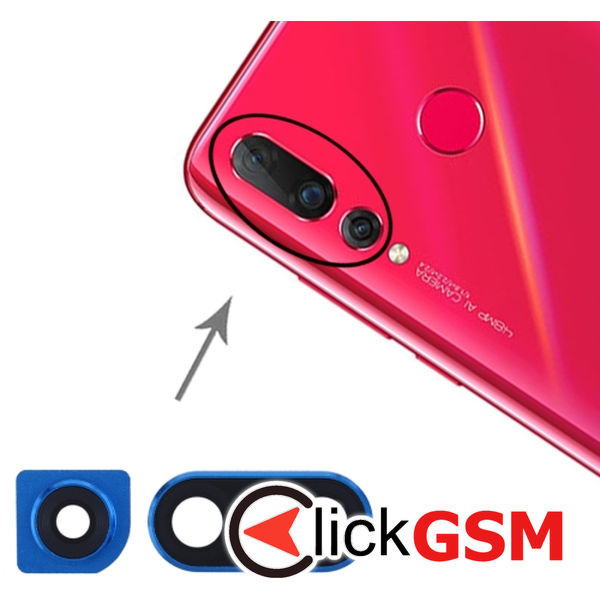 Piesa Geam Camera Blue Huawei Nova 4 2e4m