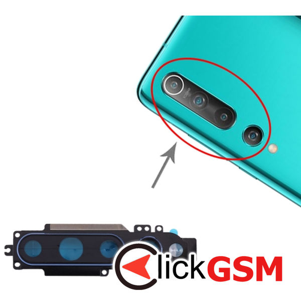 Piesa Geam Camera Cu Ornament Blue Xiaomi Mi 10 1ys1