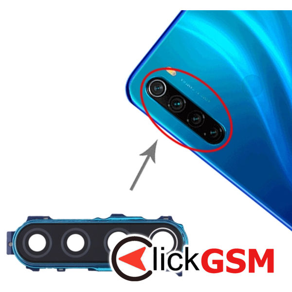 Piesa Piesa Geam Camera Cu Ornament Blue Xiaomi Redmi Note 8 1zet