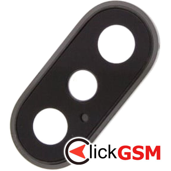 Piesa Geam Camera Cu Ornament Gri Apple Iphone Xs F40