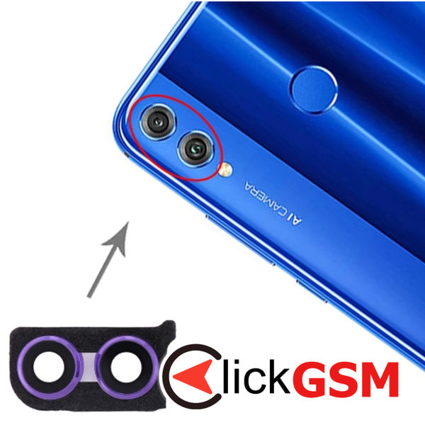 Piesa Geam Camera Dark Purple Honor 8x 2e4l