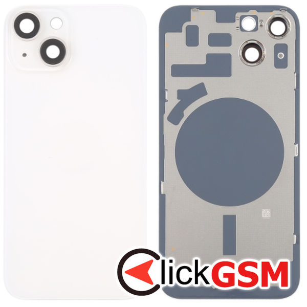 Piesa Piesa Geam Spate Cu Geam Camera White Apple Iphone 14 4gca