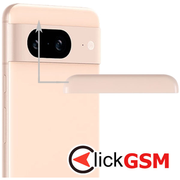 Piesa Geam Spate Pink Google Pixel 8 33io