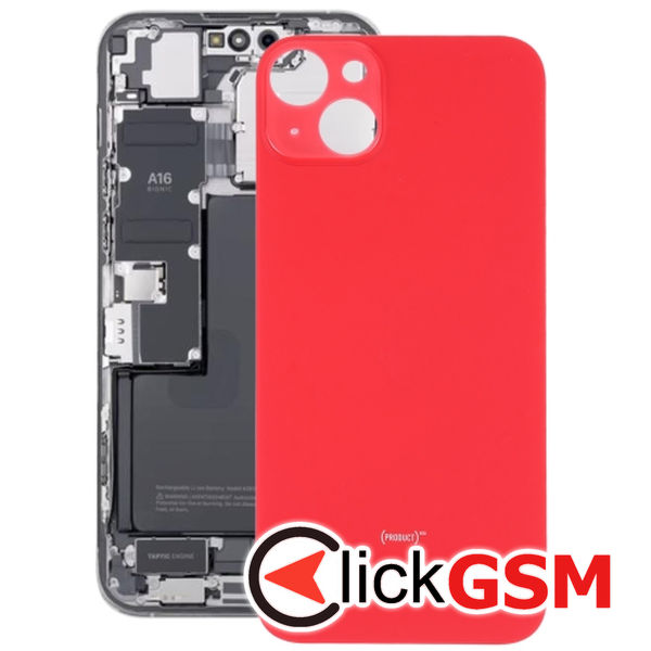 Piesa Piesa Geam Spate Red Apple Iphone 14 Plus 4ge2