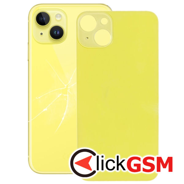 Piesa Geam Spate Yellow Apple Iphone 14 4f5s