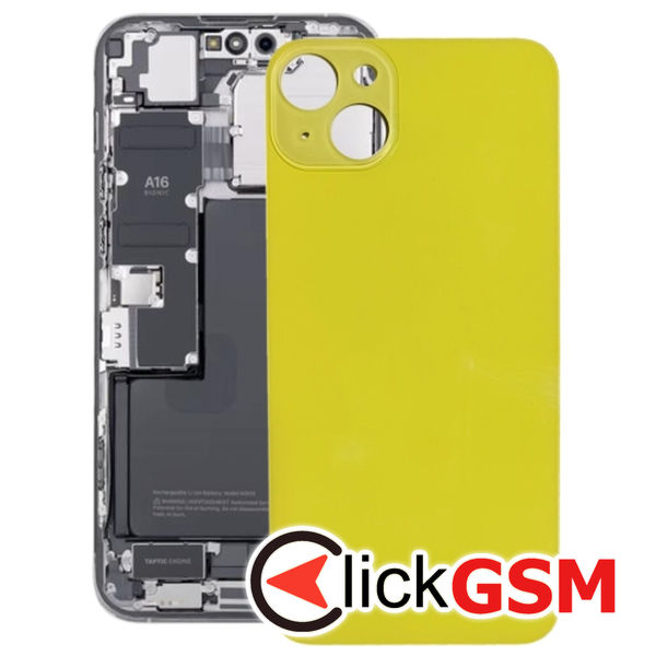 Piesa Geam Spate Yellow Apple Iphone 14 4f5t