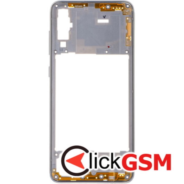 Piesa Mijloc Argintie Samsung Galaxy A70 4473