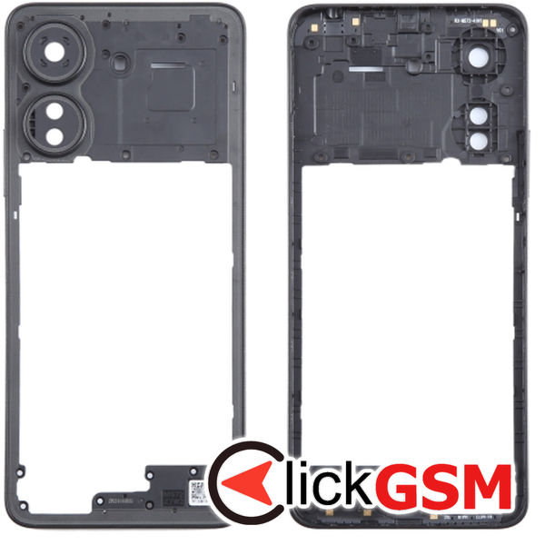 Piesa Piesa Mijloc Black Xiaomi Redmi 13c 3ffm