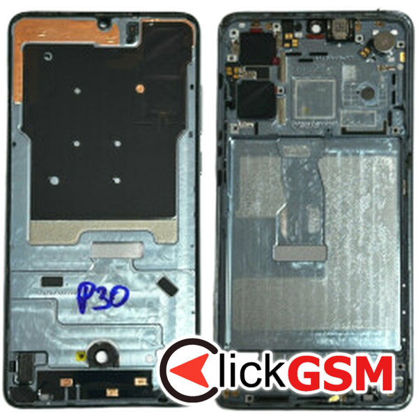 Piesa Mijloc Cu Butoane Volum Si Buton Pornire Swap Albastru Huawei P30 2d44
