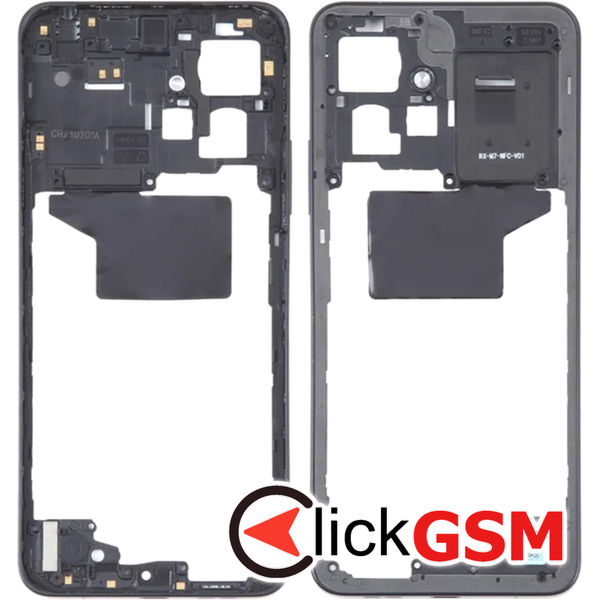 Piesa Piesa Mijloc Negru Xiaomi Redmi Note 12 4xbt