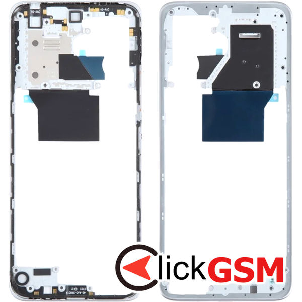 Piesa Piesa Mijloc Silver Xiaomi Redmi 12 1unn