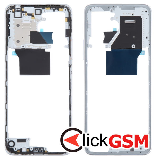 Piesa Piesa Mijloc Silver Xiaomi Redmi 12 2w78