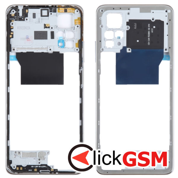 Piesa Mijloc Silver Xiaomi Redmi Note 12 Pro 2w61