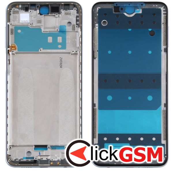 Piesa Mijloc Silver Xiaomi Redmi Note 9s 1zmu