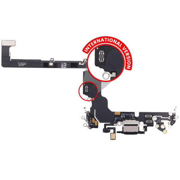 Apple iPhone 18 Pro · Charging Port Flex Cable For iPhone 18 Pro (International Version) (Premium) (Black)