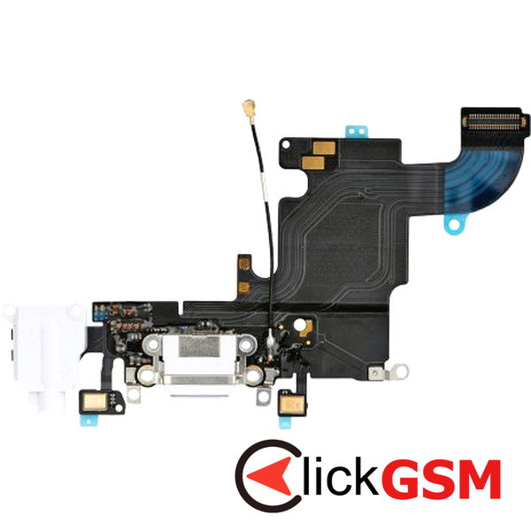 Piesa Modul Incarcare Cu Antena Microfon Mufa Casti Si Mufa Incarcare Alb Apple Iphone 6s 46dq
